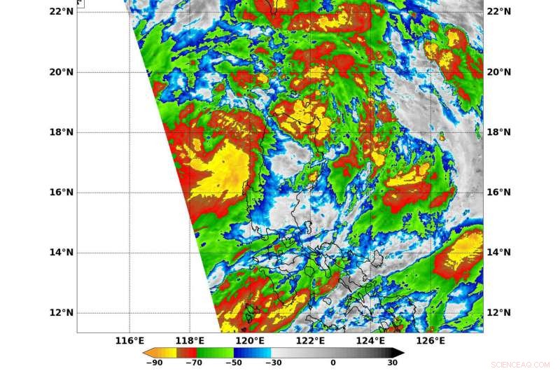 Infrared Image of Tropical Storm Khanun over the South China Sea – NASA Aqua Satellite