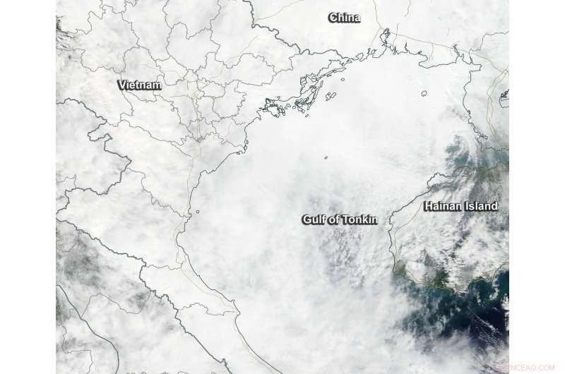 NASA Satellites Capture Dissipation of Tropical Depression Khanun in Gulf of Tonkin