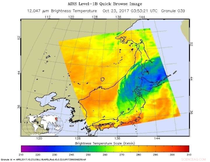 NASA Tracks Rapid Cyclone Lan Speeding Through Northern Japan