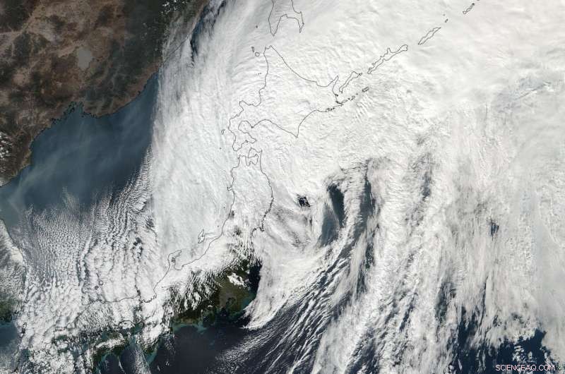 NASA Tracks Rapid Cyclone Lan Speeding Through Northern Japan