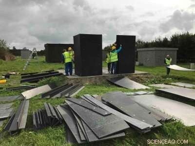 Recyclable Flat-Pack Shelters Offer Quick Relief for Hurricane Victims