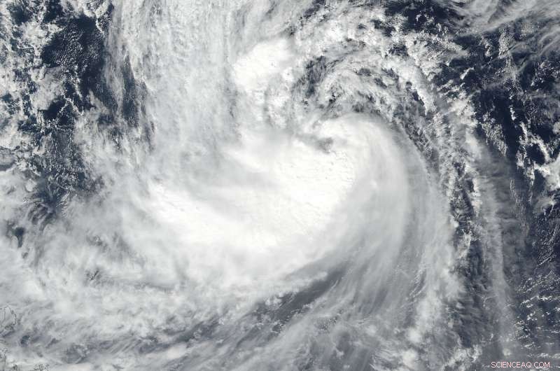 NASA Detects Persistent Wind Shear Influencing Tropical Storm Saola