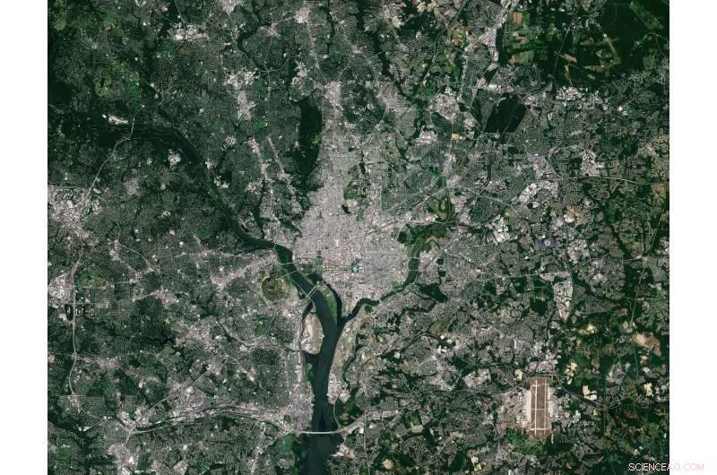 Orbital View of Washington, D.C.: A Stunning Sentinel-2 Image