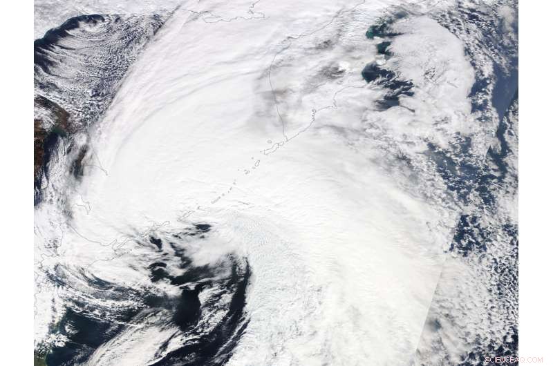 NASA Tracks Extra‑Tropical Storm Saola Over Japan and the Sea of Okhotsk