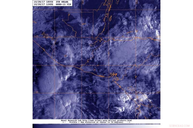 Satellite Captures Dissipation of Post-Tropical Cyclone Selma