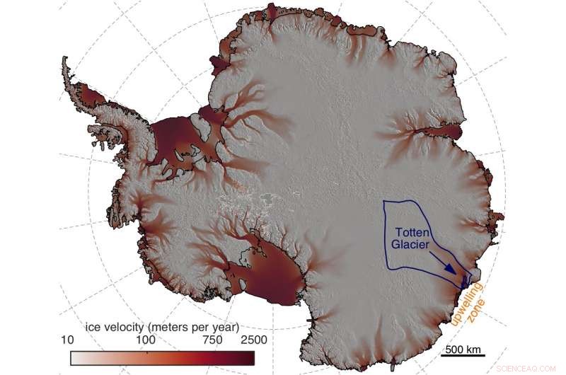 Rising winds over East Antarctica may amplify sea level rise by melting ice from below