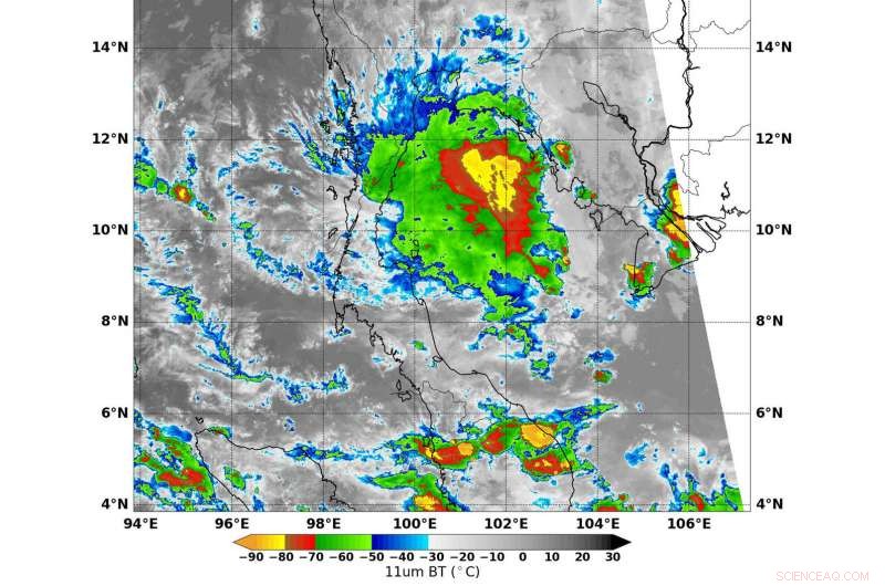 Suomi NPP Satellite Detects Disorganized Storms Over Tropical Depression 29W