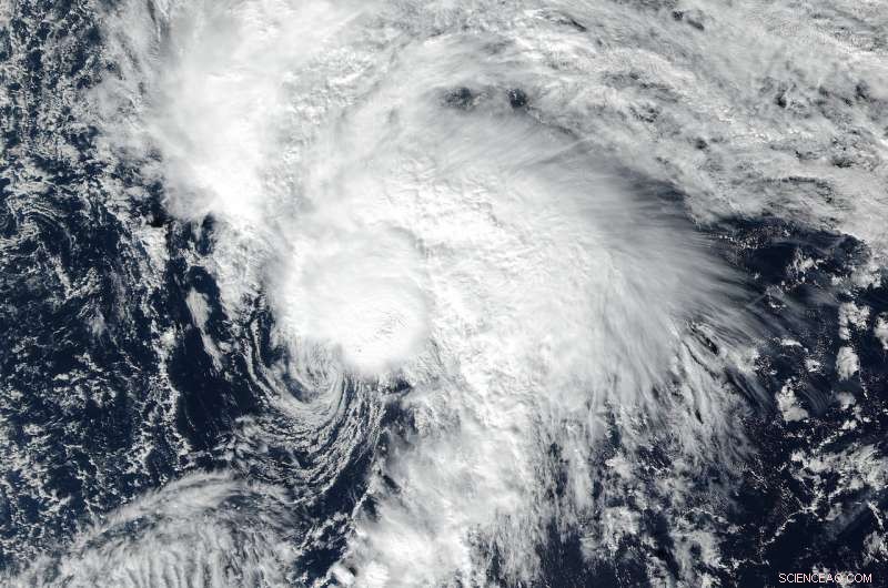 NASA Detects Comma-Shaped Structure in Tropical Storm Rina