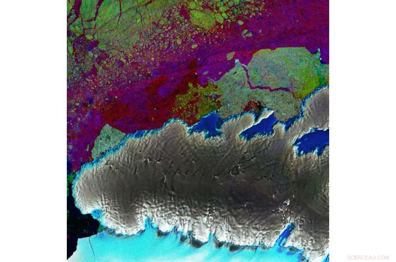 High-Resolution Radar View of Thurston Island, Antarctica