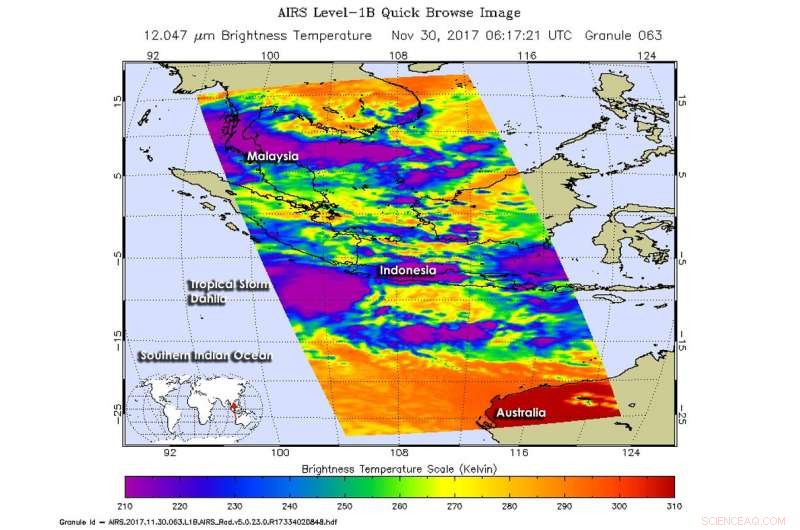 NASA Detects Newly Formed Tropical Storm Dahlia Facing Strong Wind Shear