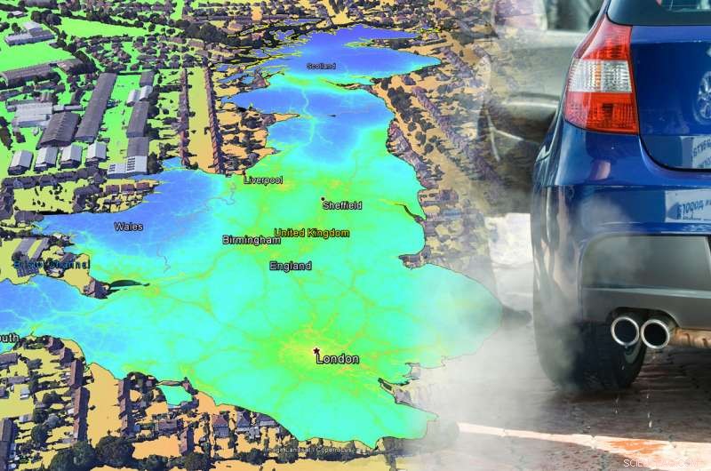 Nationwide Air Quality Map Reveals Detailed Nitrogen Dioxide Levels