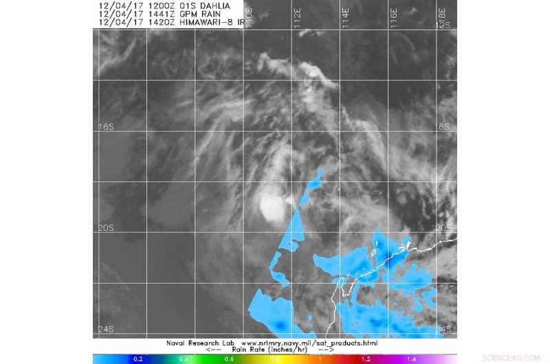 NASA Reports No Precipitation at Center of Tropical Depression Dahlia