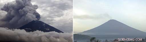Mount Agung Releases Steam Cloud, Flights Resume Over Bali
