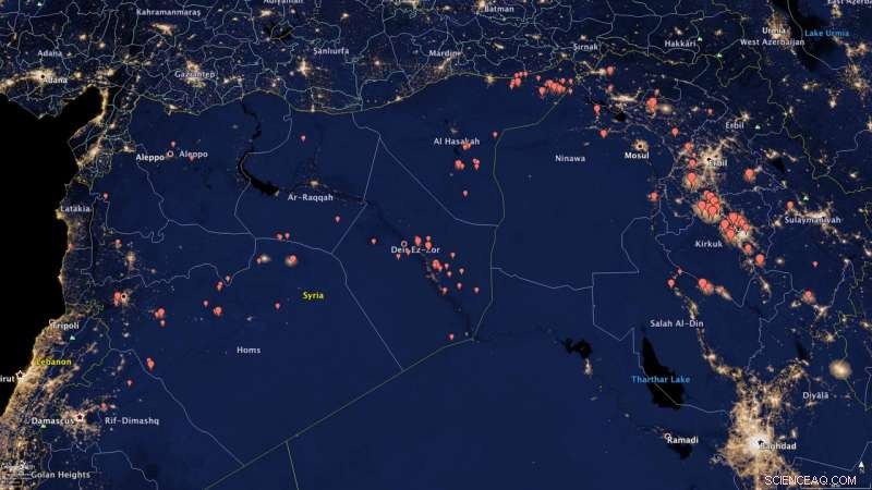 NOAA Satellite Data Reveal Rising Oil Production Trends in Iraq and Syria