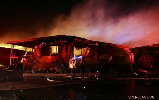 California Wildfire Rips Through Retirement Park, Destroying Mobile Homes