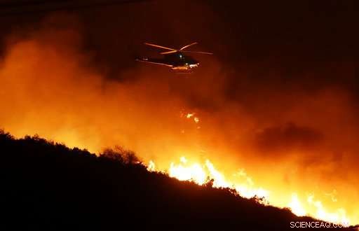 California Wildfire Rips Through Retirement Park, Destroying Mobile Homes