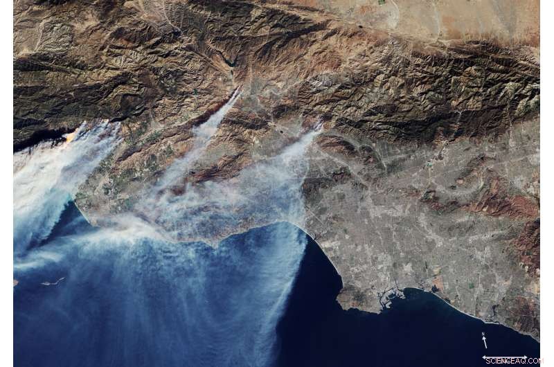 California Blaze: 2017 Sentinel‑2 Satellite Image of Northwest Los Angeles Fires