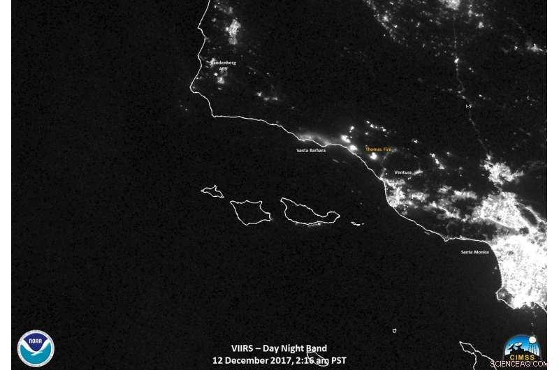 Suomi NPP Satellite Delivers Comprehensive Data on California Wildfires