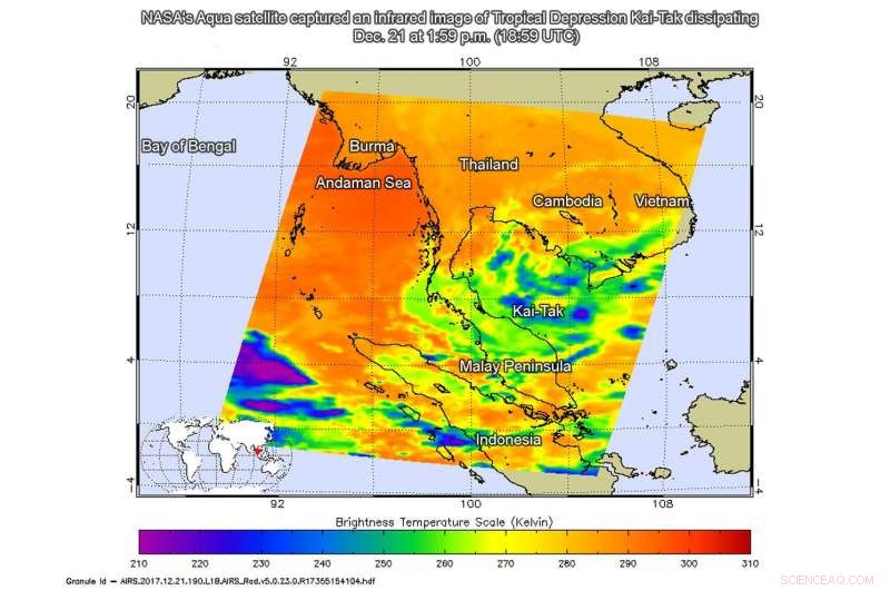 NASA’s Aqua Satellite Documents Final Dissipation of Tropical Depression Kai‑Tak