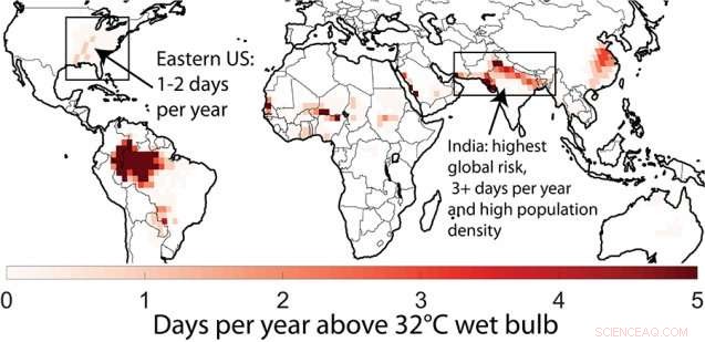 Heat Stress Worldwide: From the U.S. South to China May Surpass Human Endurance