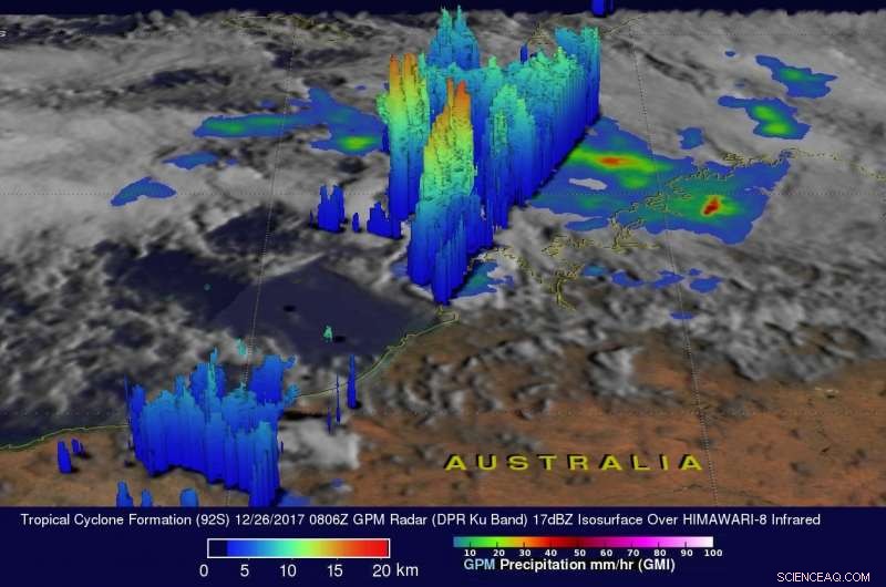 NASA Detects Intense Rainfall in Tropical Cyclone Hilda