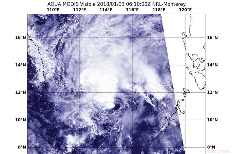 NASA’s Aqua Satellite Captures Tropical Depression Bolaven Grappling with Wind Shear