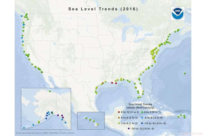 Natural Climate Patterns Fuel Rapid Sea Level Rise Hotspots