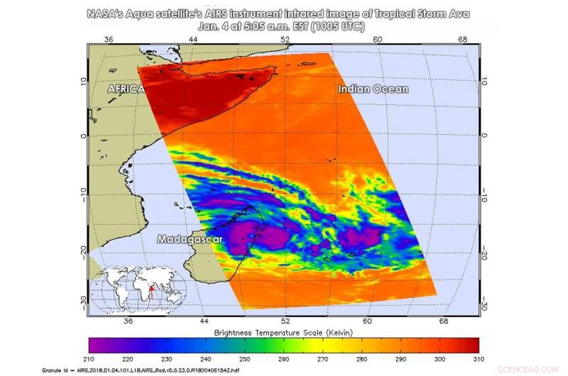 NASA Detects Intensifying Tropical Storm Ava Heading Toward Madagascar s Coast