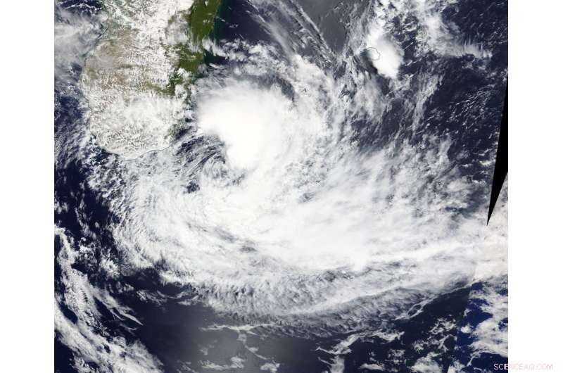 NASA Satellite Tracks Tropical Cyclone Ava as It Moves Away from Madagascar