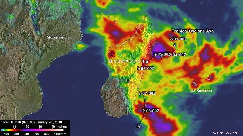 NASA IMERG Records Heavy Rainfall from Tropical Cyclone Avas