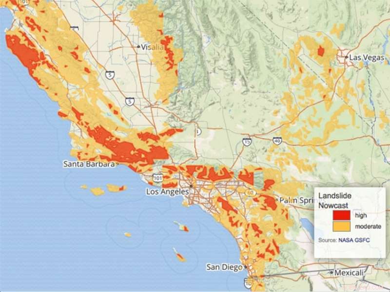 NASA Analysis Links Heavy Rainfall to California Mudslides
