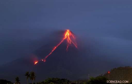 Red Lava Flow Drives Evacuations at Mayon Volcano, Philippines