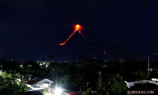Red Lava Flow Drives Evacuations at Mayon Volcano, Philippines