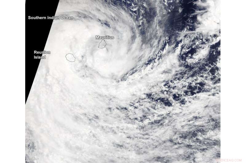 NASA Satellite Captures Cyclone Berguitta Flooding Mauritius and Reunion Island