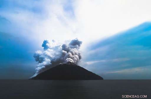 Kadovar Island Volcano Erupts, Sending Ash and Steam into the South Pacific Sky