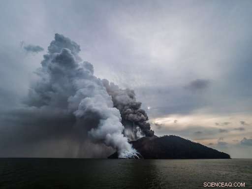 Kadovar Island Volcano Erupts, Sending Ash and Steam into the South Pacific Sky