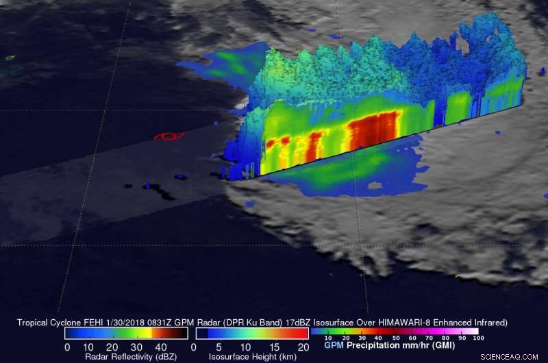 NASA Detects Shear in Extra‑Tropical Cyclone Fehi