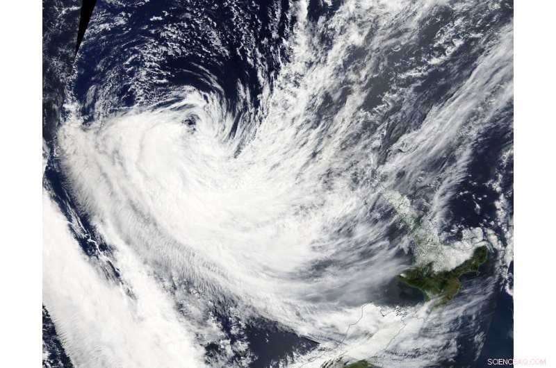 NASA Detects Shear in Extra‑Tropical Cyclone Fehi