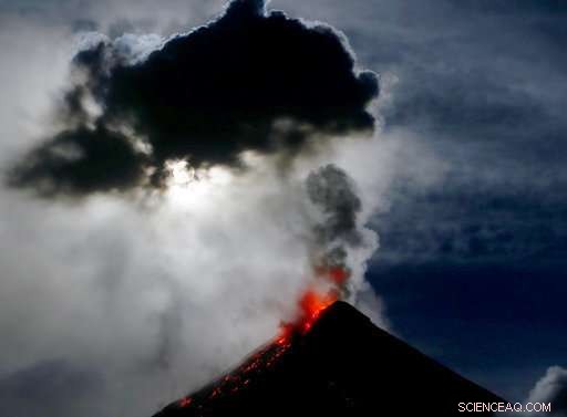 Philippine Volcano Mayon Emits Lava Flow Extending Over Two Miles
