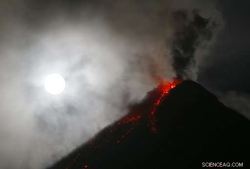 Philippine Volcano Mayon Emits Lava Flow Extending Over Two Miles