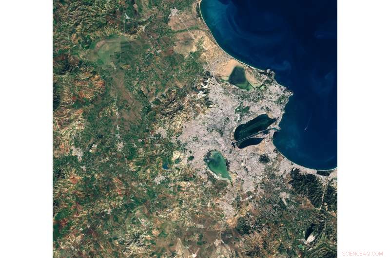 Tunis Wetlands Revealed: A Copernicus Sentinel‑2 Satellite View