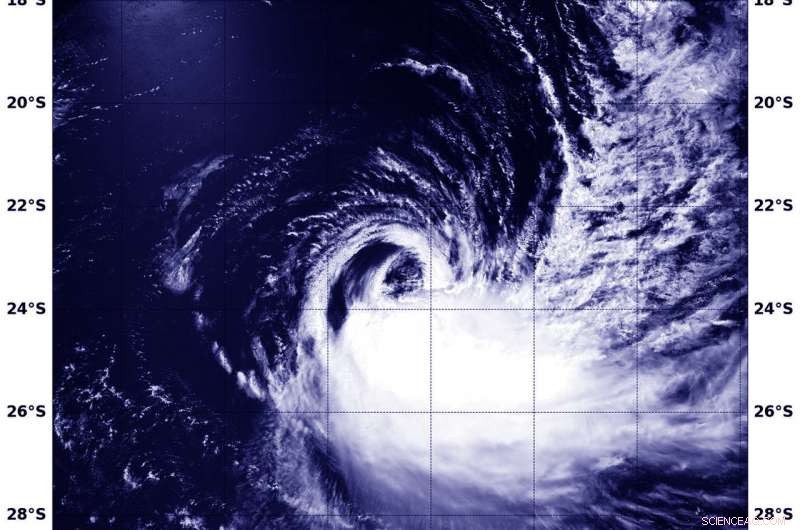 NASA Detects Wind Shear Disrupting Tropical Cyclone Cebile