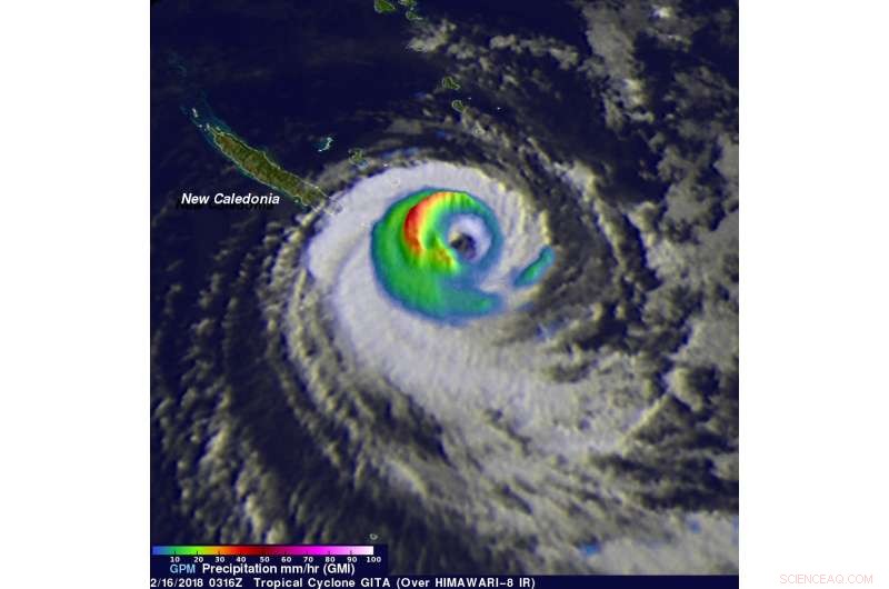 NASA Observes Weakening of Tropical Cyclone Gita