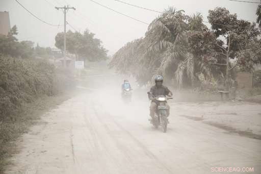 Indonesia s Sinabung Volcano Emits a Towering Ash Column