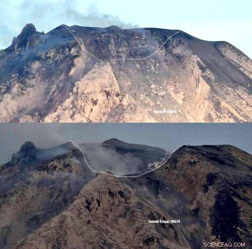 Volcanic Eruption Reforms Summit of Indonesia s Mount Sinabung