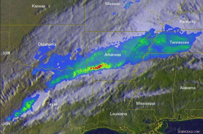 NASA s GPM Satellite Detects Severe Flooding in Arkansas and Tennessee