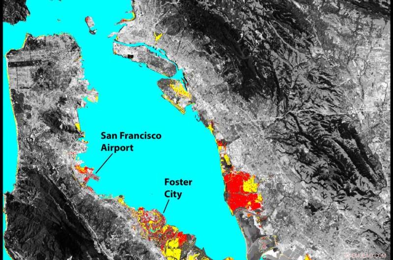 San Francisco Bay’s Shoreline Subsidence Escalates Flood Threat from Rising Sea Levels