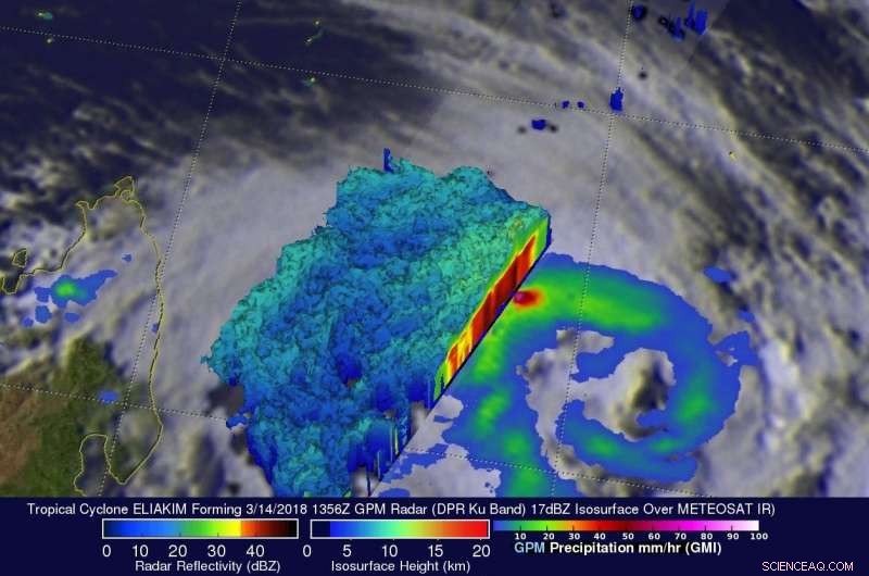GPM Detects Heavy Rainfall in Madagascar as Tropical Cyclone Eliakim Intensifies