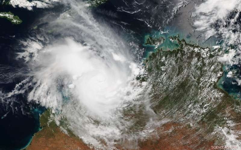 VIIRS Satellite Captures Dual Views of Tropical Cyclone Marcus
