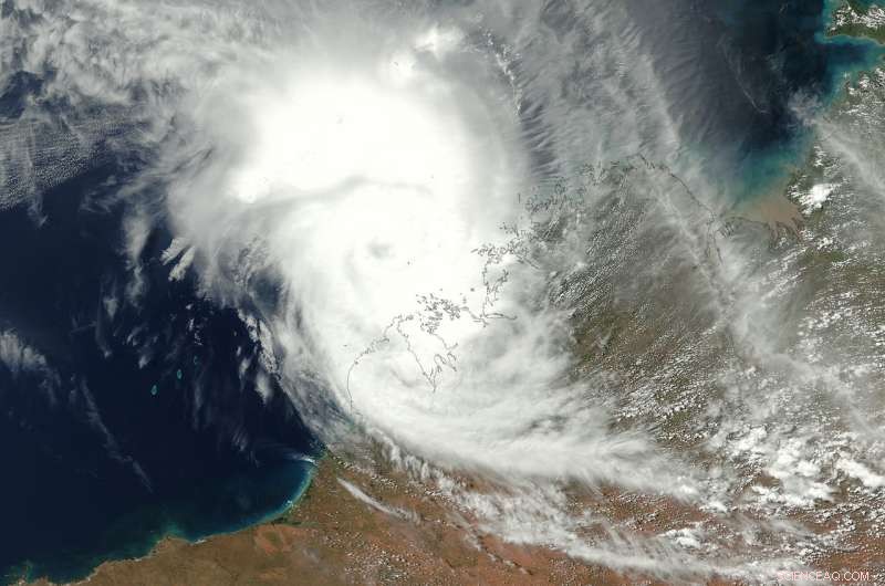 VIIRS Satellite Captures Dual Views of Tropical Cyclone Marcus